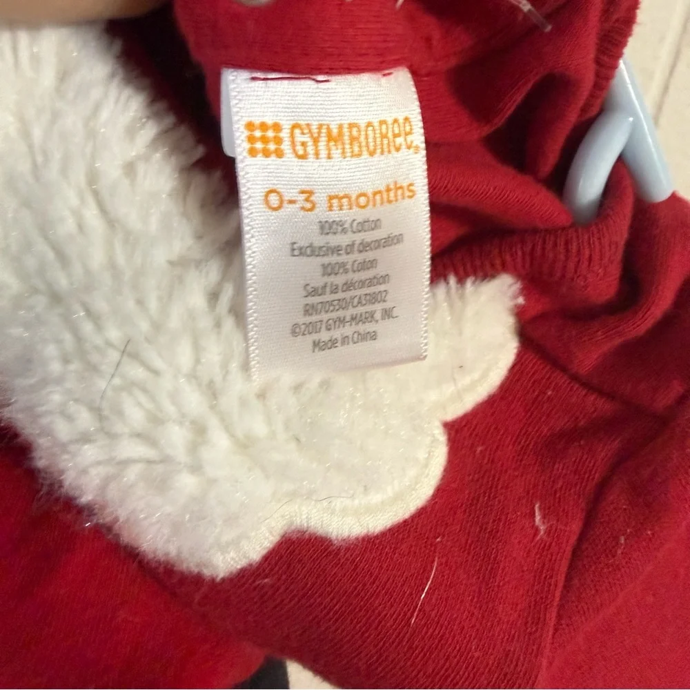 Gymboree‎ Festive Red Santa Footie